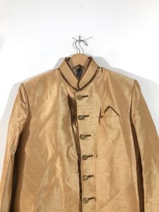 Beige Golden Yellow Casual Sherwani (Men’s)