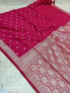 Banarsi Silk Bamber Small Border Light Weight