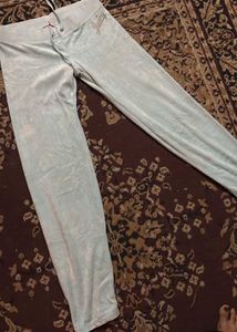 Juicy Couture Blue Velour Trackpants