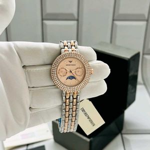 EMPORIO ARMANI SUN MOON MULTiFUNCTION LADIES WATCH