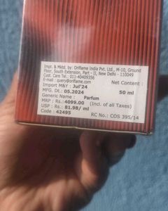 Oriflame 50ML Amber Elixir Eau De Perfume