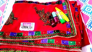 Floral Print Kurta and new sare
