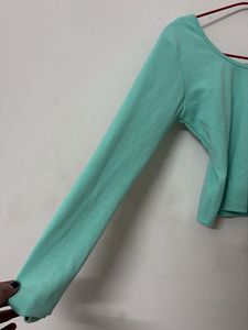 Mint Green Long Sleeve Top