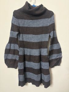 Turtle Neck Tunic Sweater
