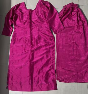 Magenta Embroidered Salwar Kameez Suit