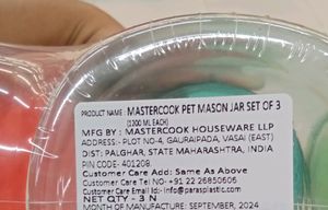 Mastercook 3pcs Storage Containers