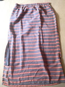 Striped Midi Skirt