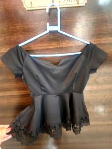 Cutest Peplum Top with Bow at back 😍