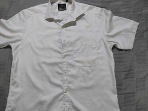 J.Hampstead White Designed Half Sleeve Shirt