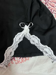 bow lace slip dress