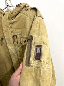 Retro Corduroy hooded jacket