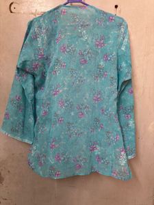 Chikankari Blue Kurta