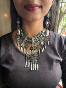 Afghani Mirror Choker Set