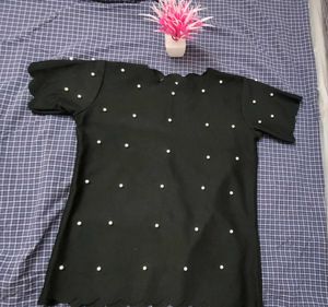 Pearl Embellished Top