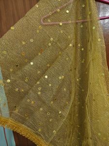 Golden Sheer Dupatta