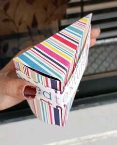 Colorful Striped Pastry- Shaped Scrapbook