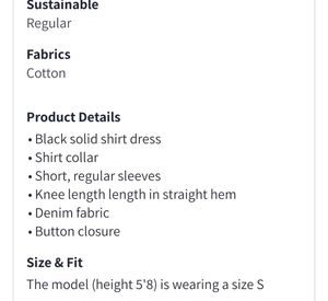 💎New with Tag Denim Lapel Coller Shirt Dress💎