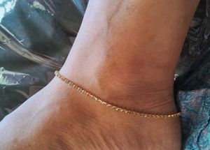 Gold Stone Ankle Bracelet