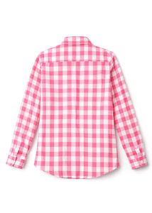 Pink Gingham Button-Down Shirt