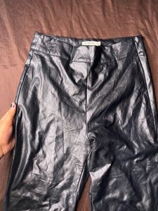 Zebra Print Cami &amp; leather bottoms🖤😍