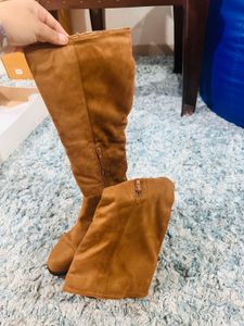 Tan Long Boots