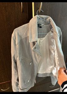 H&amp;M Suede Biker Jacket