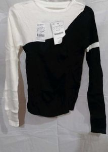 Two-Tone Long Sleeve Top