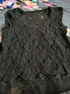 ONLY Black Embellished Top