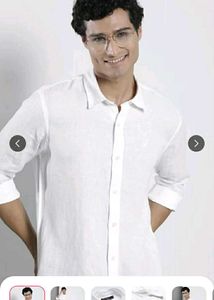 New Nautica White Linen Shirt