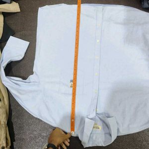 Blue Oxford Shirt with Bear