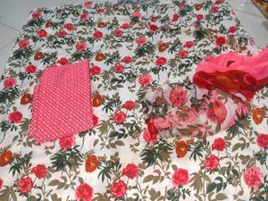 Crepe Synthetic Dress Material Full