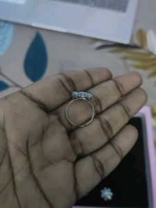 White AD Stone Ring