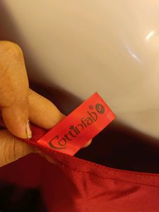 Cottinfab Maroon Dress