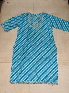 Striped Blue Kurti