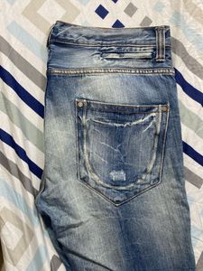 Distressed Denim Jeans