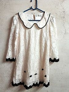 Trendy Partywear Lace Top Layered