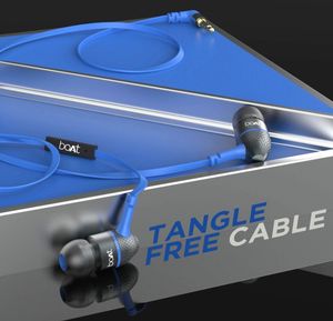 boAt BassHeads 225 Special Edition in-Ear Wired Headphones with Mic (Blue)