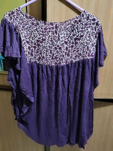 Purple Floral Top