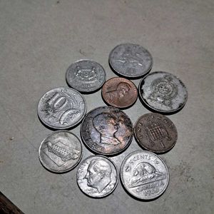 10 Foreign Coins
