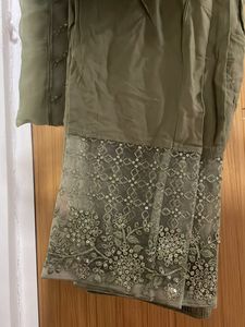 Pant And Dupatta Set With Beautiful Embroidery