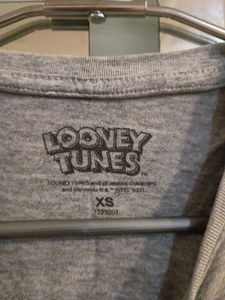 Looney Tunes Characters Grey Graphic T-shirt