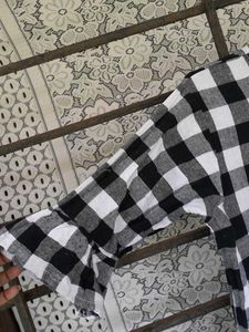Black And White Checked Dress