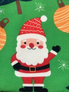 Christmas Santa Print Tote Bag