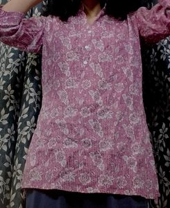 Pink Floral Tunic