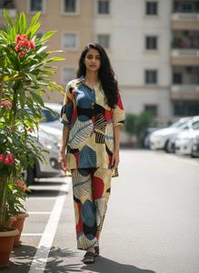 Leaf Print Co-ord Set