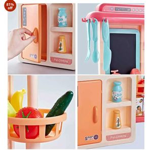 Kitchen Set for Kids - Battery Operated, 42 items