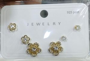 Earrings Set - 3 Pairs