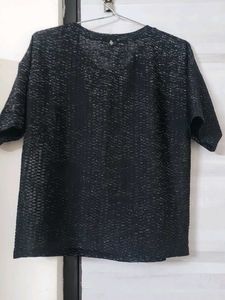 Textured Black Top