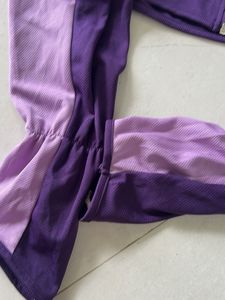 Purple Cropped Jacket for Gym &amp; Workout