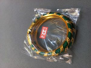Green &amp; Gold Bangle Set